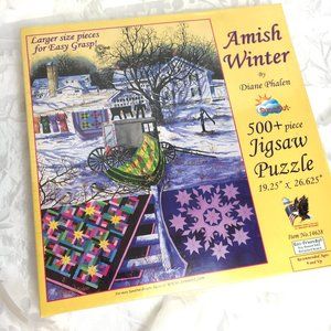 Sunsout Amish Winter Jigsaw Puzzle NIB NOS